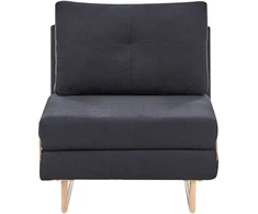 Beliani Vienvietė išskleidžiama sofa JERSLEV juoda