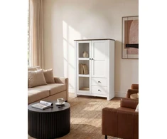 Beliani Vitrina PIMBA 80 cm Balta