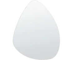 Beliani Vonios kambario veidrodis LED LUGNY 70 cm 90 cm sidabrinis