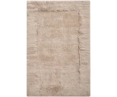 Beliani Vonios kilimėlis BABAIL šviesiai rudas 60 x 90 cm medvilninis