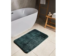Beliani Vonios kilimėlis URLANA tamsiai žalias 60 x 90 cm mikropluoštas