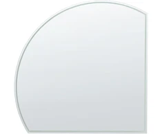 Beliani Vonios veidrodis LED OZENAY 100 cm 100 cm Sidabrinis