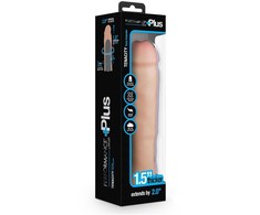 Blush PERFORMANCE PLUS 2 COLIŲ SILIKONINIS PENIO DIDINTUVAS, SMĖLIO SPALVOS