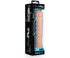 Blush PERFORMANCE PLUS 3 colių silikoninis varpos plėtiklis, smėlio spalvos