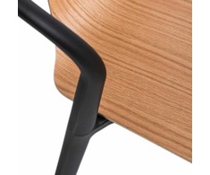 D2.Design Bella kėdė juoda/natūrali (dydis: universalus)