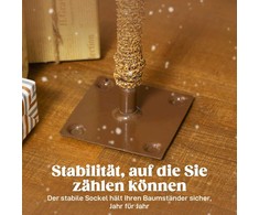 Dirbtinių eglių rinkinys su sniego danga, 3 dydžių, su metaliniais stovais, antipireninis, plastikas, žalia+balta, HOMCOM