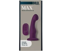 Dreamtoys BOLD. MAX Nuotoliniu būdu valdomas vibratorius su siurbimo taure ir 15 cm (6 colių) dildom