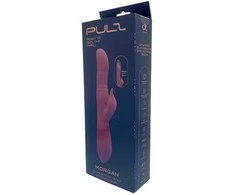 Boss Series Dreamtoys PULZ MORGAN dvigubas vibratorius su judesiu aukštyn ir žemyn ir besisukančiais karoliukais