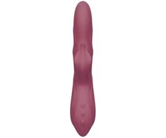 Boss Series Dreamtoys PULZ MORGAN dvigubas vibratorius su judesiu aukštyn ir žemyn ir besisukančiais karoliukais