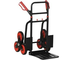 DURHAND laiptų kopiklis 150 kg sunkvežimis su maišais Transportavimo sunkvežimis Reguliuojamas rankenos aukštis Sulankstomas plienas 45 x 60 x 109 cm