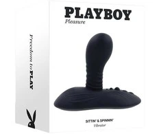 Evolved PLAYBOY VIBRATOR SITTIN &amp; SPINNIN Juodas