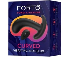 Dreamtoys FORTO Lenktas Vibracinis Stimuliatorius Juodas