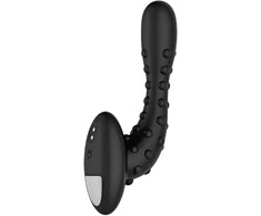 Dreamtoys FORTO Pro Vibruojantis Masažuoklis Juodas Su Iškilimais