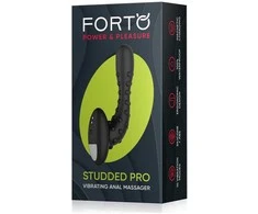 Dreamtoys FORTO Pro Vibruojantis Masažuoklis Juodas Su Iškilimais