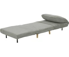 Fotelis HOMCOM "2 in 1" sofa-lova Reguliuojamas sulankstomas čiužinys Miegamojo, svetainės ir miegamojo lova 82 x 89 x 83 cm Pilka spalva