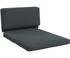 Fotelis HOMCOM 3-in-1 sulankstoma grindų sofa su aksomo efektu, paminkštinta sofa-lova, išlaikanti iki 240 kg, miegamajam, svetainei, tamsiai pilka