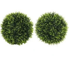 HOMCOM 2 dirbtinių kedrų rinkinys, 45 cm kambarinis augalas, dirbtinis augalas, dekoratyvinis augalas, dekoratyviniai augalai namams, biurui, prieškambariui, sodui, žalias