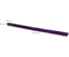 HOMCOM 210 cm Schwebebalken Turnbalken Indoor Outdoor Balance Beam Klappbarer Turnbalken Balancierbalken Balancierbalken bis 120 kg Violett