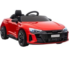 HOMCOM 3-5 metų vaikiškas elektrinis automobilis, vaikiškas automobilis su nuotolinio valdymo pulteliu, saugos diržu, garso signalu, muzika ir žibintais, iki 5 km/val., raudonas