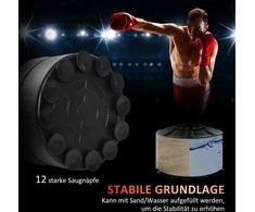 HOMCOM 4-in-1 pastatomas bokso maišo stovas, 160-230 cm reguliuojamo aukščio, raudonas