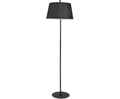 HOMCOM Arkinis grindų šviestuvas Arc - Modernus metalinis arkinis šviestuvas - Grindų lempa metalinė lininė juoda