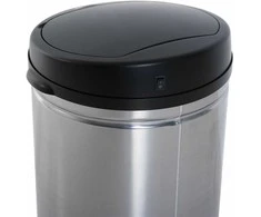HOMCOM automatinis šiukšlių kibiras su jutikliu, IR jutiklis, apvalus, 30 l, pasirenkamas vidinis kibiras, nerūdijantis plienas
