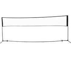 HOMCOM Badmintono tinklas Tinklinio ir teniso tinklas, nešiojamas, 2 aukščiai 94/158 cm, PE, 400x60 cm