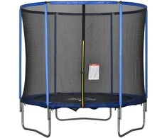 Homcom Batutas su apsauginiu tinklu, Sodo batutas vaikams ir suaugusiesiems, iki 113,6kg Ø244 x 240H cm