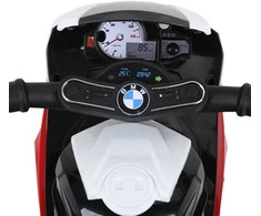 HOMCOM BMW S1000RR licencijuotas elektrinis triratis, vaikiškas motociklas su akumuliatoriumi, vaikiška transporto priemonė, plienas, raudona, 66x37x44 cm