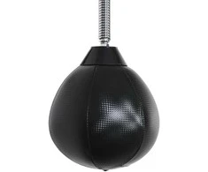 HOMCOM Bokso rėmas su speedball sieniniu laikikliu, sulankstomas, su atraminiu strypu, reguliuojamo aukščio, 360° sūpynės, skirtas suaugusiesiems