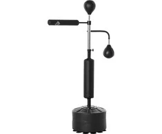 Homcom Bokso treniruoklis su 2 kamuoliukais, refleksine juosta 160-230 cm reguliuojamo aukščio