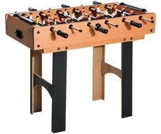 "HOMCOM" daugiafunkcinis žaidimų stalas "4-in-1", daugiafunkcinis žaidimų stalas su stalo futbolu, stalo ledo rituliu, stalo tenisu, biliardu, 87x43x73cm