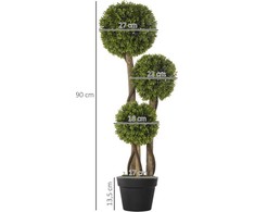 Homcom Dirbtinis augalas buksmedis, 90 cm