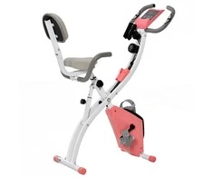 "HOMCOM" dviratis treniruoklis "X-Bike 2-in-1" LCD ekranas su 8 reguliuojamais magnetinio pasipriešinimo lygiais