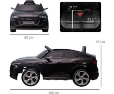 Homcom Elektrinis vaikiškas automobilis su nuotolinio valdymo pulteliu, saugos diržu, muzika (MP3/USB/TF)