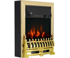 Homcom Elektrinis židinys 1000/2000W 48,2 x 18,5 x 59,2 cm - Auksinis
