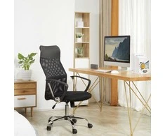 Homcom Ergonomiška biuro kėdė juodas tinklelis