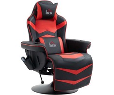 Homcom Ergonomiška gulima gaming kėdė su puodelio laikikliu