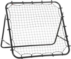 HOMCOM futbolo vartų atmušimo tinklas, pagamintas iš metalinio vamzdžio ir PE, 96x80x96 cm, juodas