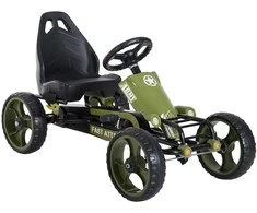 Homcom Go Kart Pedalinis kartingas su rankiniu stabdžiu