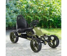 Homcom Go Kart Pedalinis kartingas su rankiniu stabdžiu
