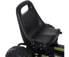 HOMCOM vaikiškas kartingas, pedalinis automobilis su rankiniu stabdžiu, nuo 3 metų, žalias, 99x65x56 cm