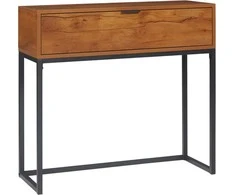 Homcom Industrinio stiliaus konsolė su stalčiumi 80 x 30 x 76 cm