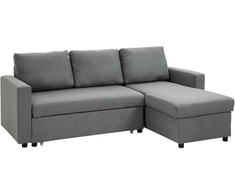 Kampinė sofa su miegamąja funkcija - Šviesiai pilka 211,5 x 146 x 85 cm