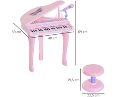 Homcom Kėdutė, muzikos instrumentas vaikams