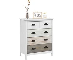 Homcom Komoda su 5 stalčiais 70 x 38 x 85 cm