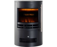 HOMCOM LED elektrinis židinys su liepsnos efektu 900/2000W 41x41x64,5cm