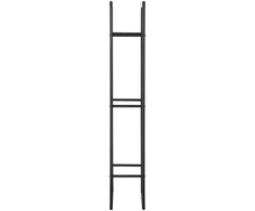 HOMCOM Medinė lentyna Vertikali medinė lentyna 100 kg talpos Metalinė 60 × 25 × 150 cm