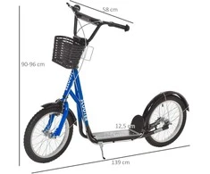 HOMCOM miesto paspirtukas Kickboard max. apkrova 100 kg