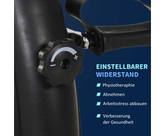 "HOMCOM Mini Bike Pedal Trainer Training Bike" treniruoklis su LCD ekranu, juodos spalvos, iš ketaus, 35x40x31cm